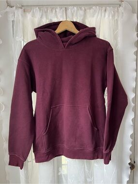 lululemon athletica Maroon Hooded Pullover Sweatshirt